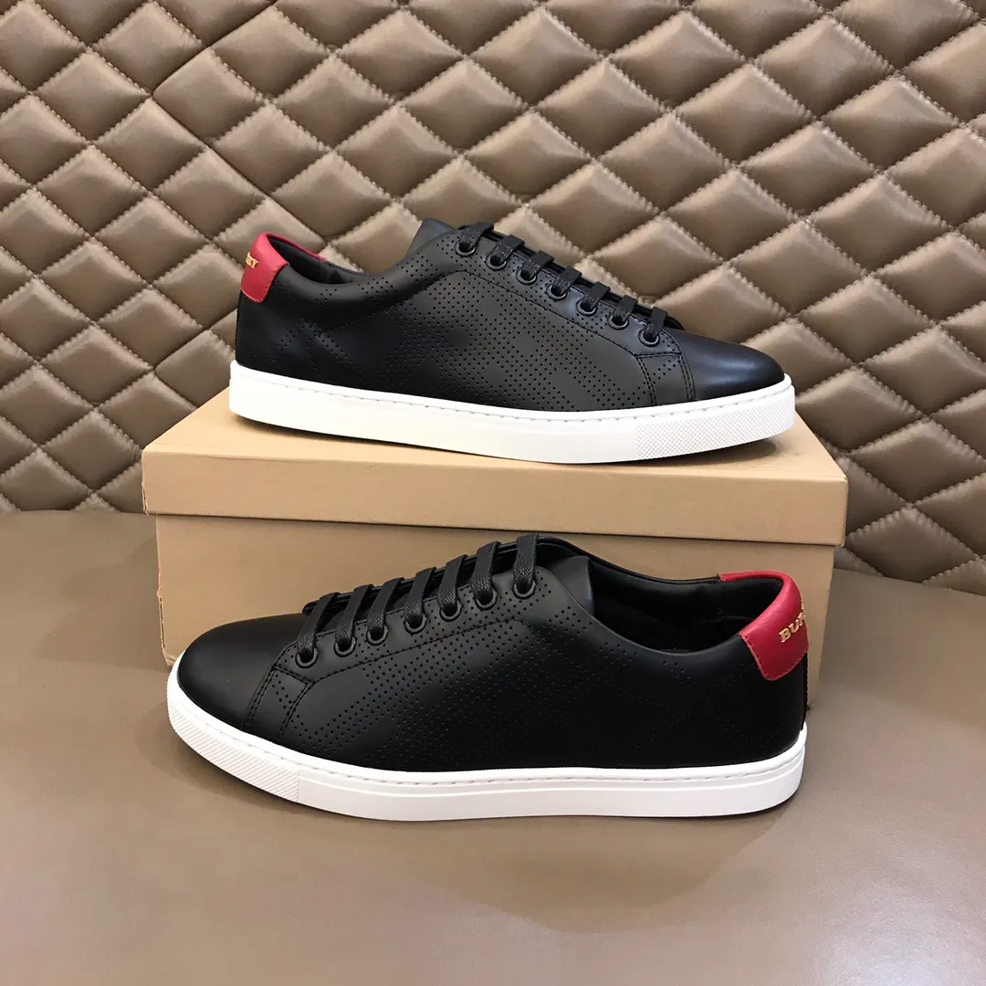 p380 ▫️B Home🆕Original boutique, classic plaid men's casual sneakers, made of selected calfskin, 100% original Burberry special fabrics! The rear KPU puncture method is decorated with the Burberry three-dimensional logo and the original outsole! 38/45